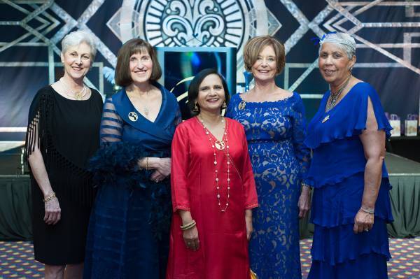 The 2017 Women of Distinction: Right to Left: Carol Heideman, Pam Greenwell, Surekha Kulkarni, Joanne Berryman, Alice Houstono