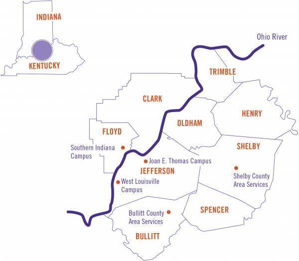 Service area map
